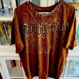 Brown Affliction xxl t